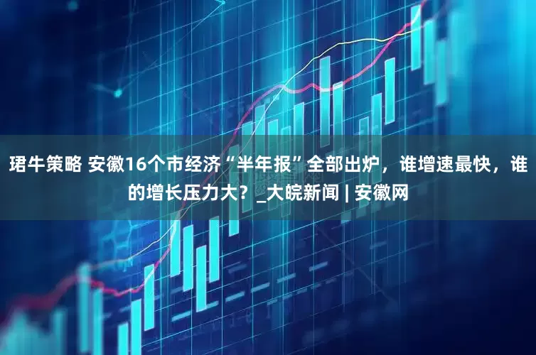 珺牛策略 安徽16个市经济“半年报”全部出炉，谁增速最快，谁的增长压力大？_大皖新闻 | 安徽网